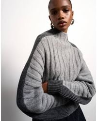 TOPSHOP - Tolu coker x – hochwertiger strickpullover aus 100% lammwolle - Lyst