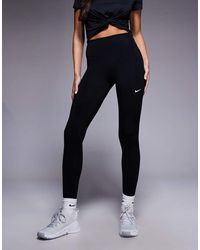 Nike - Leggings Negros De Talle Alto Sin Costuras Dri-Fit De Nike One Training - Lyst