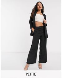 black wide leg trousers new look