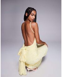 ASOS - Sleeveless With Open Back With Sash Detail Maxi Dress - Lyst