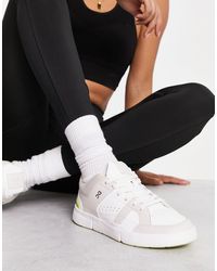 On Shoes - On - the roger clubhouse - sneakers bianche e lime - Lyst