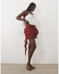 Mango - Teen Ruffle Mini Skirt - Lyst