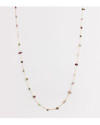 ASOS - Asos Design Curve Short Necklace With Faux Stone Chipping Details - Lyst