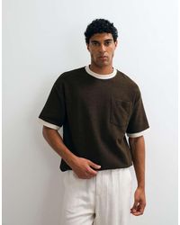 ASOS - Heavyweight Oversized Boxy T-shirt With Contrast Stitching - Lyst