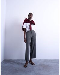 TOPSHOP - Low Slung Slouchy Straight Leg Trouser - Lyst