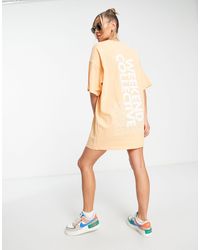 ASOS - Oversized T-shirt Dress With Back Graphic - Lyst