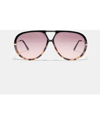 Stradivarius - Kombi-aviator-sonnenbrille - Lyst