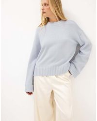 NA-KD - Folded Sleeve Knitted Sweater - Lyst