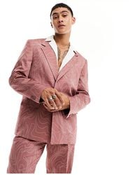 Viggo - Contour Print Suit Jacket - Lyst