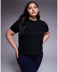 4505 - Curve Icon Boxy Fit Cotton T-shirt With Quick Dry Finish - Lyst