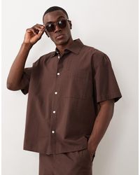SELECTED - Co-ord Seersucker Short Sleeve Shirt - Lyst
