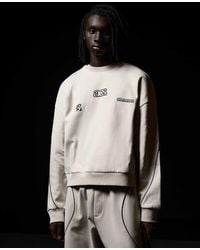 Bershka - Embroidered Boxy Sweatshirt - Lyst