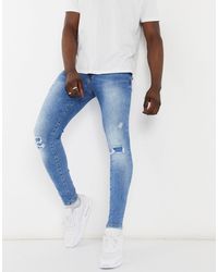Super Skinny Spray On Jeans for Men 