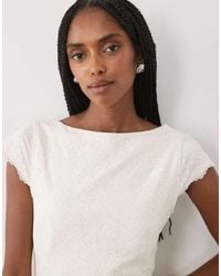 Abercrombie & Fitch - Reversible Scoop Neck Lace Top With Removable Bra - Lyst