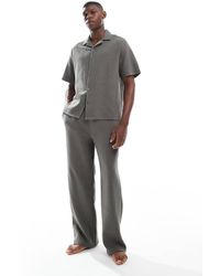 ASOS - Pyjamaset Van Wafelstof - Lyst