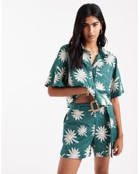 ASOS - Runner Shorts With Embroidery And Belt Detail Co-ord - Lyst