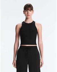 Oysho - Ribbed Modal Blend Long Tank Top - Lyst