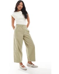 ASOS - Asos design petite – gewaschene barrel-leg-schlupfhose - Lyst