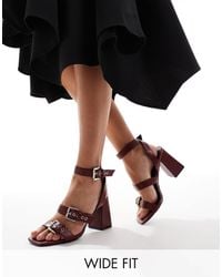 Faith Dasha Pearl Heeled Sandals in White Lyst Canada