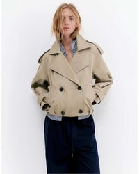 Pull&Bear - – kurzer trenchcoat - Lyst