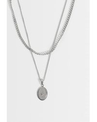 ASOS - Waterproof Stainless 2 Pack Necklace With Star Detail And Pendant Necklace - Lyst
