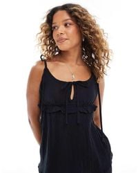 esmé studios - Esmee Exclusive Beach Crop Top Co-Ord With Tie Straps And Bow Detail - Lyst