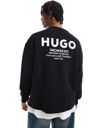 HUGO - Naviu Sweatshirt - Lyst
