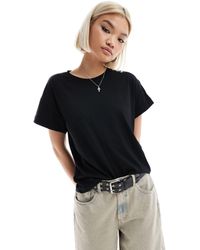 AllSaints - Camiseta negra holgada briar - Lyst