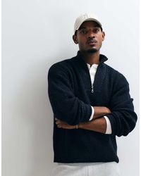Abercrombie & Fitch - Casual Knitted 1/4 Zip Jumper - Lyst