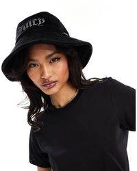 Juicy Couture - Diamante Velour Bucket Hat - Lyst