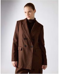 NARRATED - Double-Breasted Pinstripe Blazer - Lyst