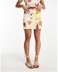 ASOS - Low Rise Mini Skirt Co Ord - Lyst