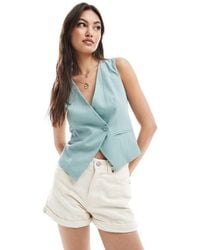 Stradivarius - Asymmetric Waistcoat - Lyst