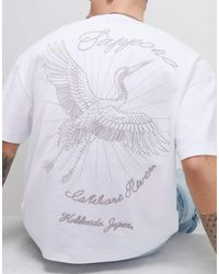 River Island - Oversized Fit Sappora Crane T-Shirt - Lyst