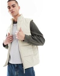 ASOS - Piumino Smanicato Color Pietra - Lyst