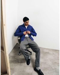 ASOS - Relaxed Compact Knitted Over Shirt - Lyst