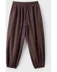 Stradivarius - Balloon Check Trousers - Lyst