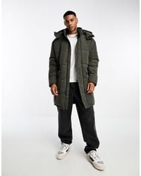 Only & Sons - Longline Puffer With Multi Pockets - Lyst