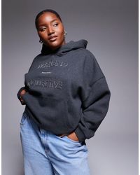 ASOS - Weekend Collective Curve Hoodie With Applique Graphic - Lyst