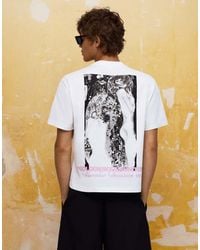 Bershka - Short Sleeve Klimt Print T-Shirt - Lyst