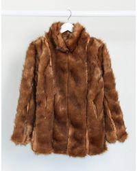 Missguided Jas Van Imitatiebont Met Inzetstukken - Bruin