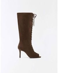 Bershka - – absatz-stiefel - Lyst