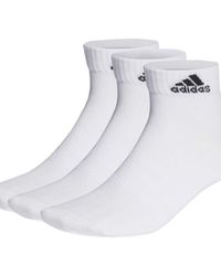 adidas Originals - Pack De 3 Pares De Calcetines Tobilleros Blancos Y Negros Thin And Light De - Lyst