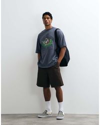 ASOS - Oversized T-shirt With Embroidered Applique And Scenic Graphic - Lyst