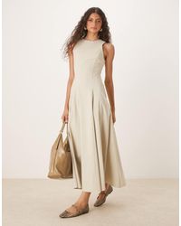 ASOS - – ärmelloses bengaline-midikleid - Lyst
