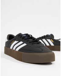 adidas originals outloud samba rose trainers in leopard print