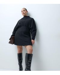 ASOS - Asos Design Curve Supersoft Cinched Waist Mini Dress - Lyst