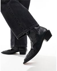 ASOS - Heeled Chelsea Western Boots - Lyst