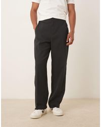 ASOS - Pantalon d'ensemble large élégant en crépon avec taille élastique - Lyst
