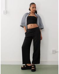 Noisy May - – locker sitzende hose aus leinenmix - Lyst
